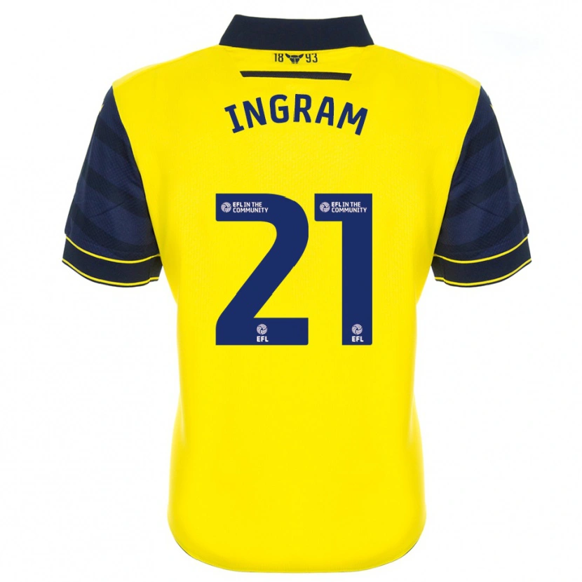 Danxen Niño Camiseta Matt Ingram #21 Amarillo Azul Marino 1ª Equipación 2025/26 La Camisa