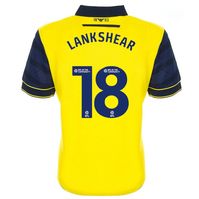 Danxen Niño Camiseta Will Lankshear #18 Amarillo Azul Marino 1ª Equipación 2025/26 La Camisa