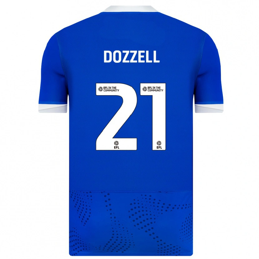 Danxen Niño Camiseta Andre Dozzell #21 Azul Blanco 1ª Equipación 2025/26 La Camisa