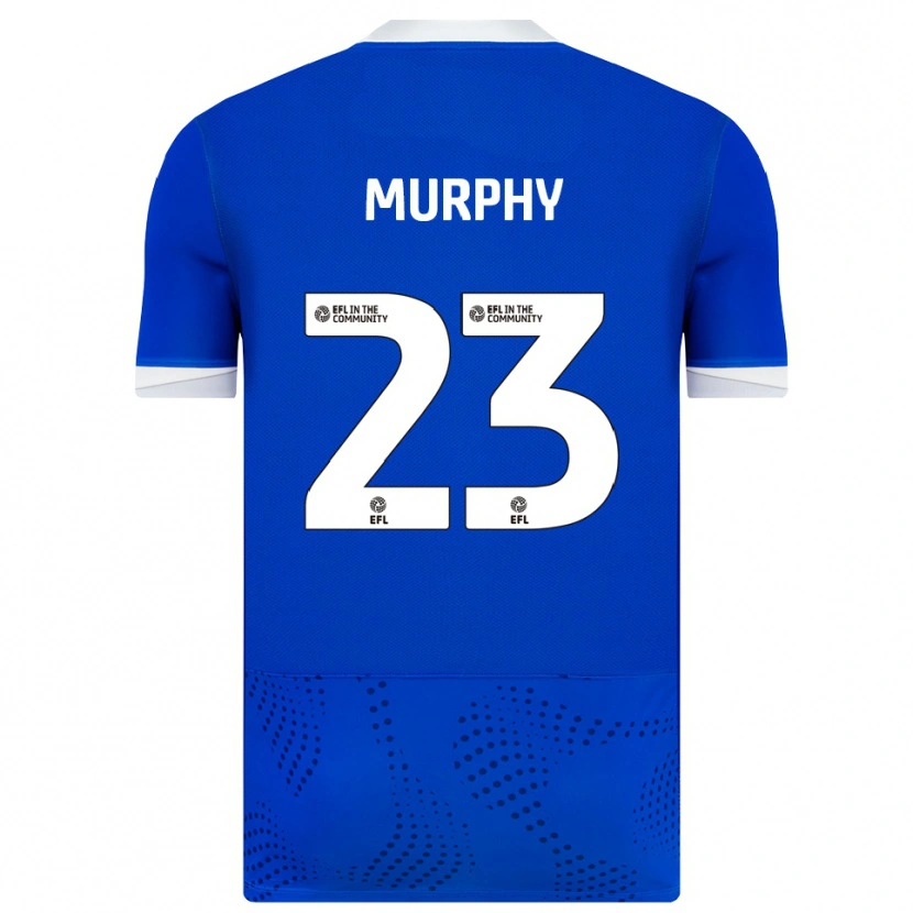 Danxen Niño Camiseta Josh Murphy #23 Azul Blanco 1ª Equipación 2025/26 La Camisa