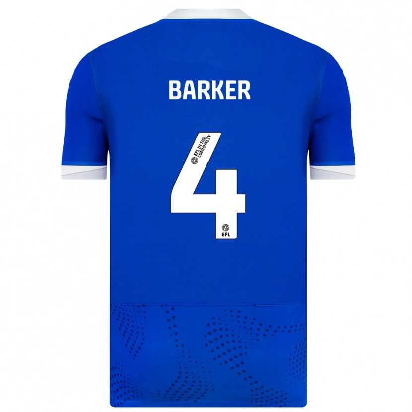 Danxen Niño Camiseta Sophie Barker #4 Azul Blanco 1ª Equipación 2025/26 La Camisa