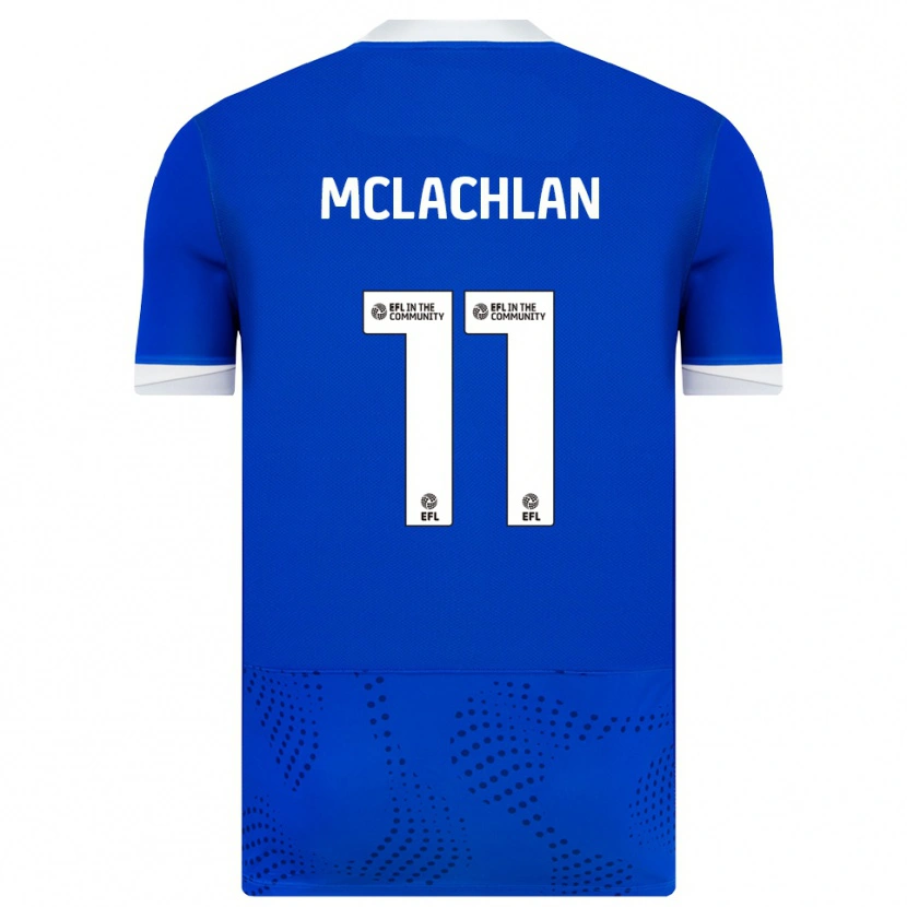 Danxen Niño Camiseta Daisy Mclachlan #11 Azul Blanco 1ª Equipación 2025/26 La Camisa