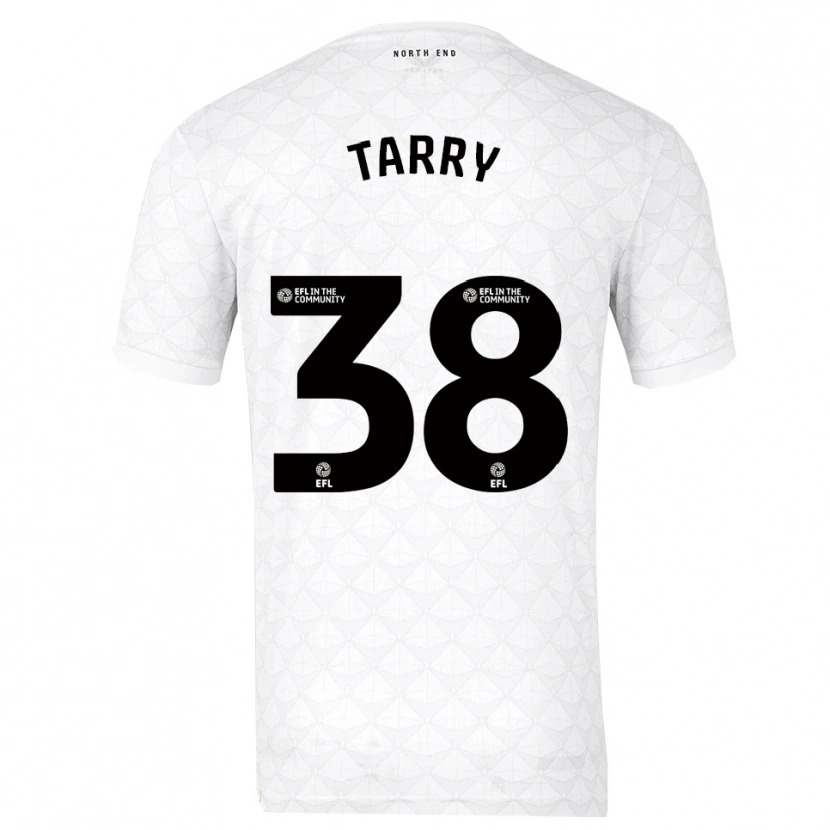 Danxen Niño Camiseta Troy Tarry #38 Blanco Rojo 1ª Equipación 2025/26 La Camisa