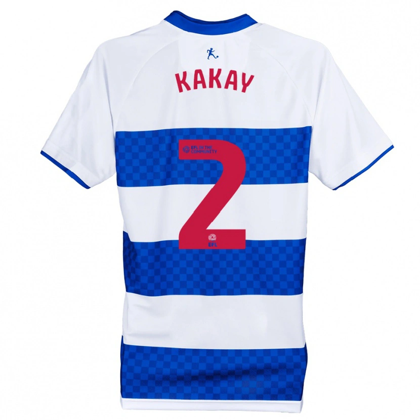 Danxen Niño Camiseta Osman Kakay #2 Azul Blanco 1ª Equipación 2025/26 La Camisa