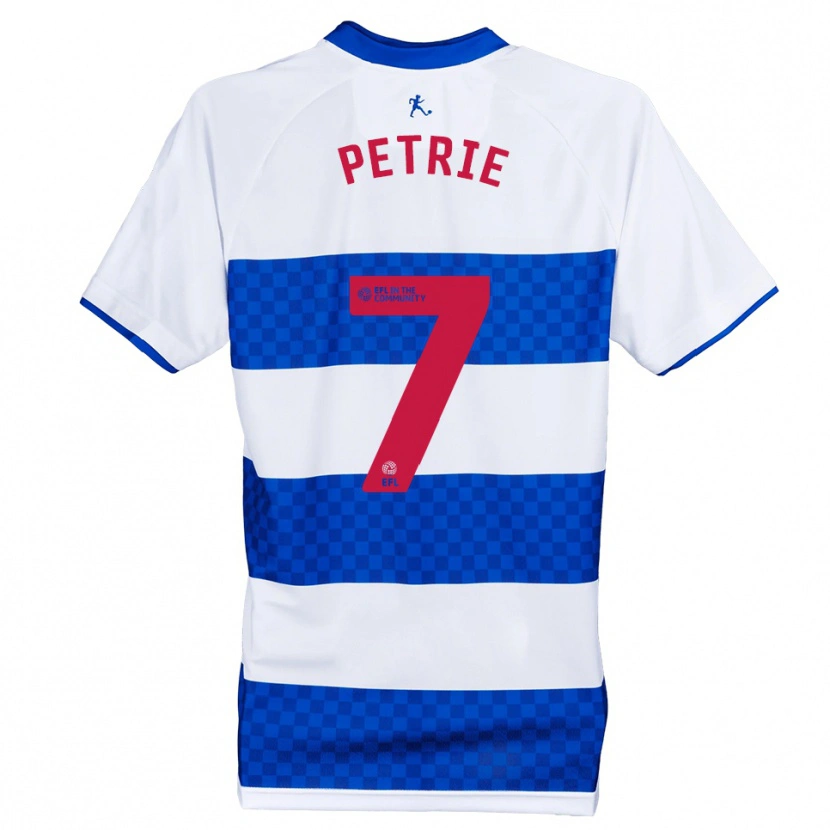 Danxen Niño Camiseta Kieran Petrie #7 Azul Blanco 1ª Equipación 2025/26 La Camisa
