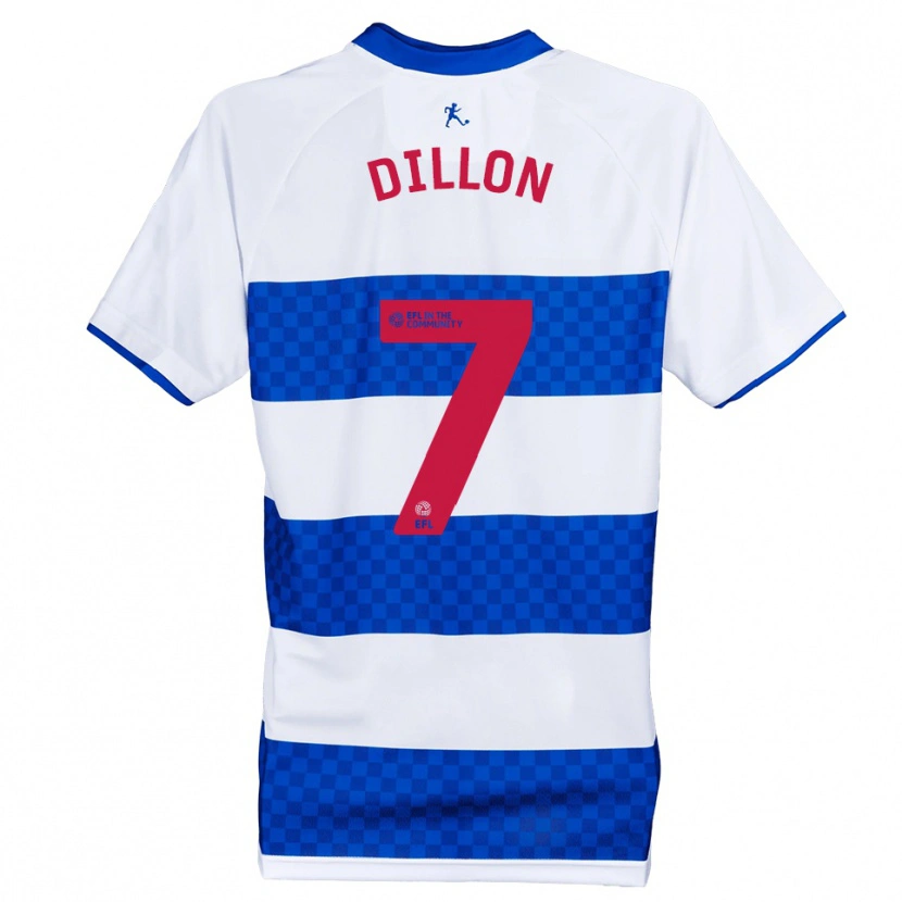 Danxen Niño Camiseta Cian Dillon #7 Azul Blanco 1ª Equipación 2025/26 La Camisa