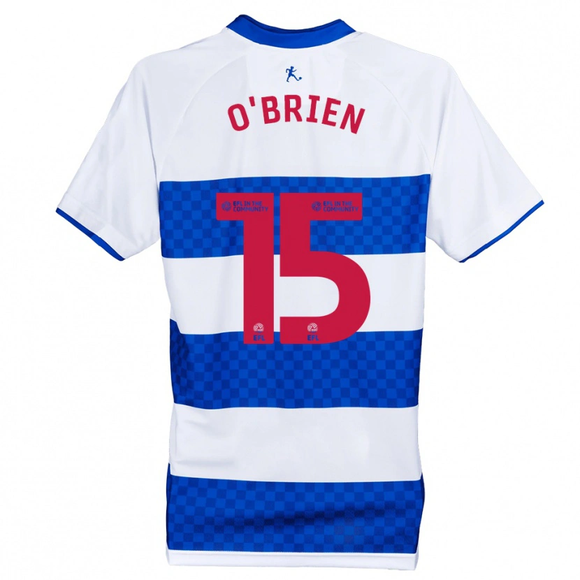 Danxen Niño Camiseta Archie O'brien #15 Azul Blanco 1ª Equipación 2025/26 La Camisa
