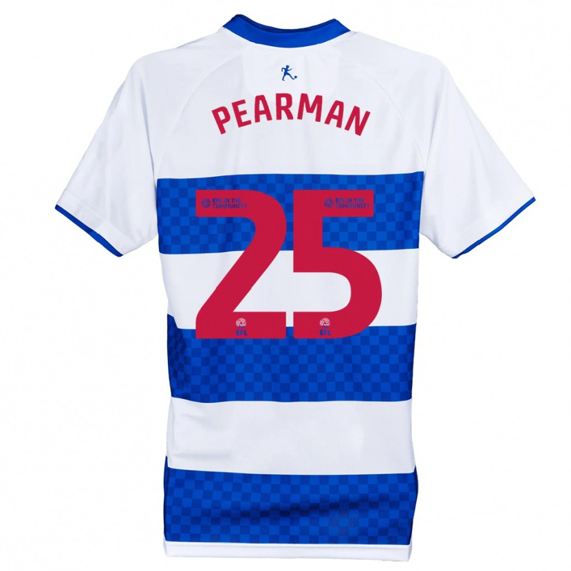 Danxen Niño Camiseta Jaylan Pearman #25 Azul Blanco 1ª Equipación 2025/26 La Camisa