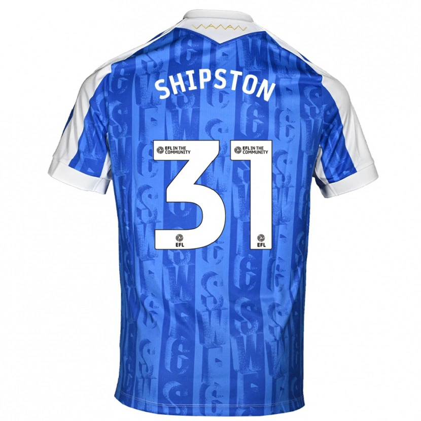 Danxen Niño Camiseta Rio Shipston #31 Azul Blanco 1ª Equipación 2025/26 La Camisa