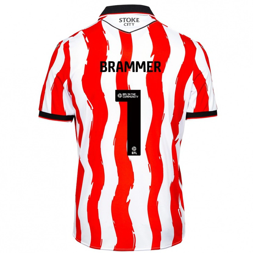 Danxen Niño Camiseta Ruben Brammer #1 Blanco Rojo 1ª Equipación 2025/26 La Camisa