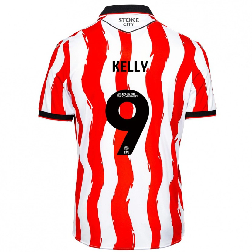 Danxen Niño Camiseta Isreal Kelly #9 Blanco Rojo 1ª Equipación 2025/26 La Camisa