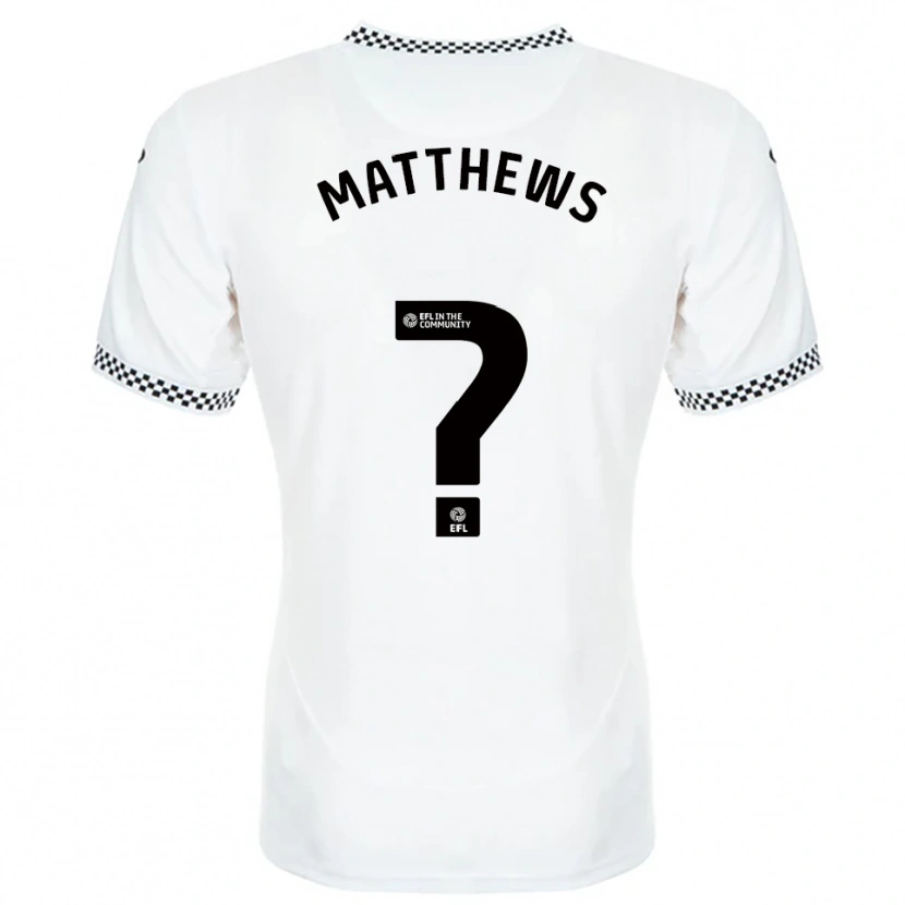 Danxen Niño Camiseta Archie Matthews #0 Blanco Naranja 1ª Equipación 2025/26 La Camisa