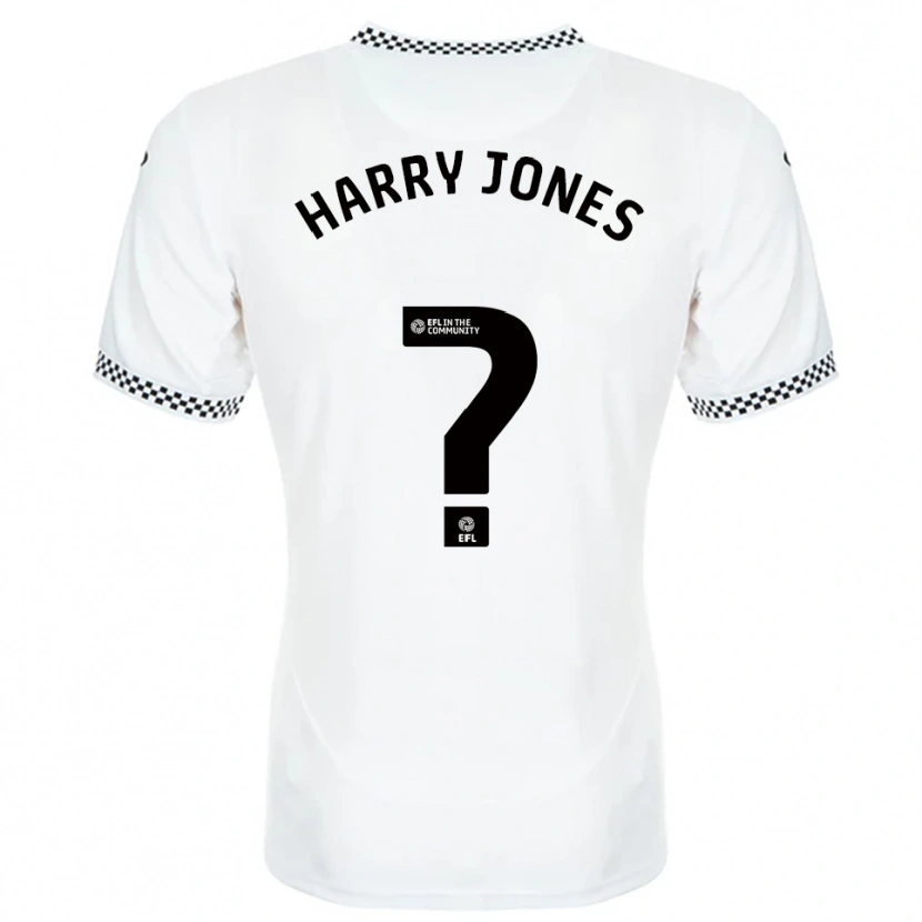 Danxen Niño Camiseta Harry Jones #0 Blanco Naranja 1ª Equipación 2025/26 La Camisa