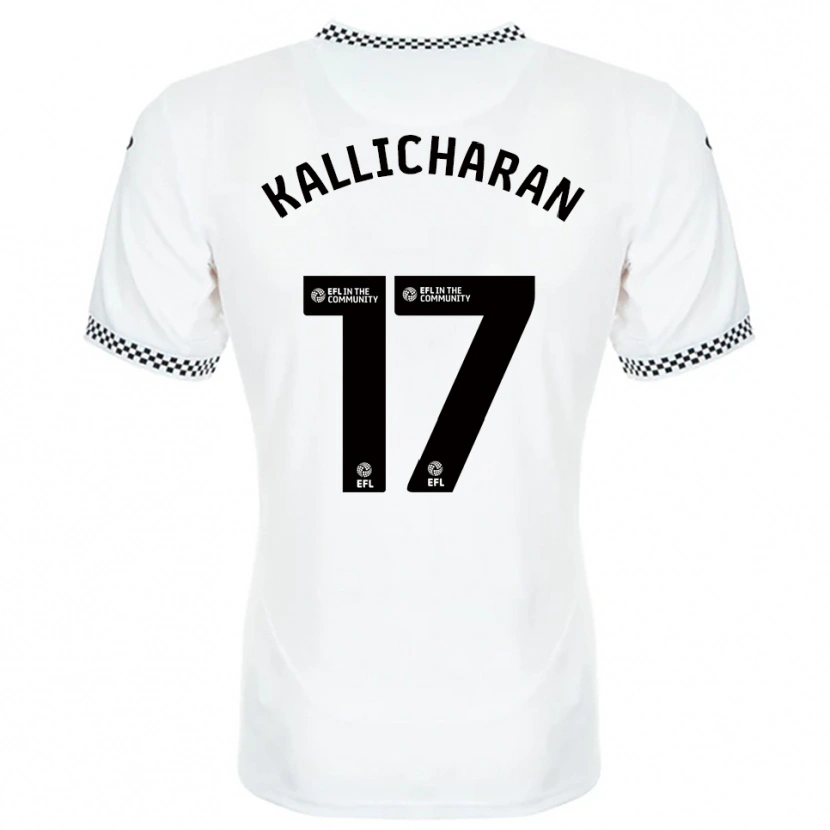 Danxen Niño Camiseta Josiah Kallicharan #17 Blanco Naranja 1ª Equipación 2025/26 La Camisa