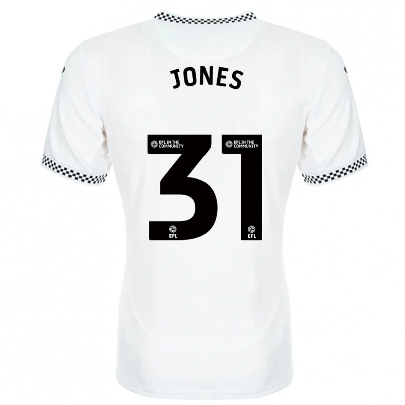 Danxen Niño Camiseta Verity Jones #31 Blanco Naranja 1ª Equipación 2025/26 La Camisa