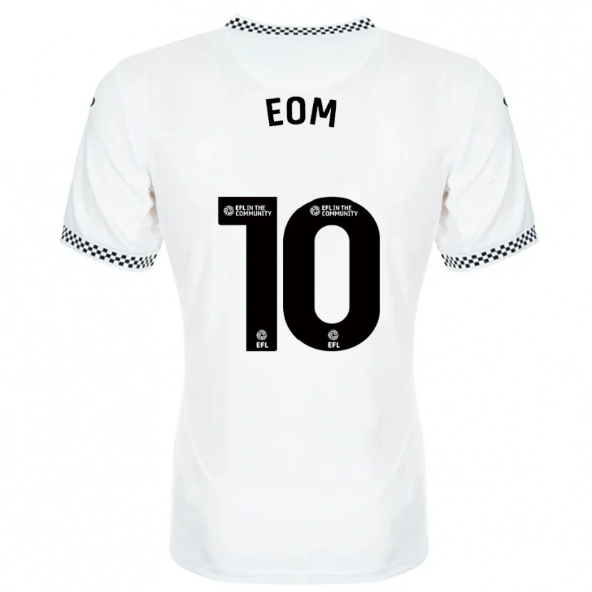 Danxen Niño Camiseta Ji-Sung Eom #10 Blanco Naranja 1ª Equipación 2025/26 La Camisa