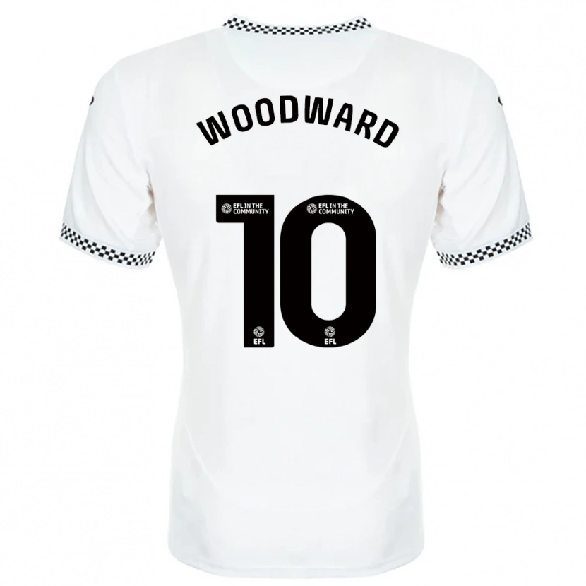 Danxen Niño Camiseta Thomas Woodward #10 Blanco Naranja 1ª Equipación 2025/26 La Camisa