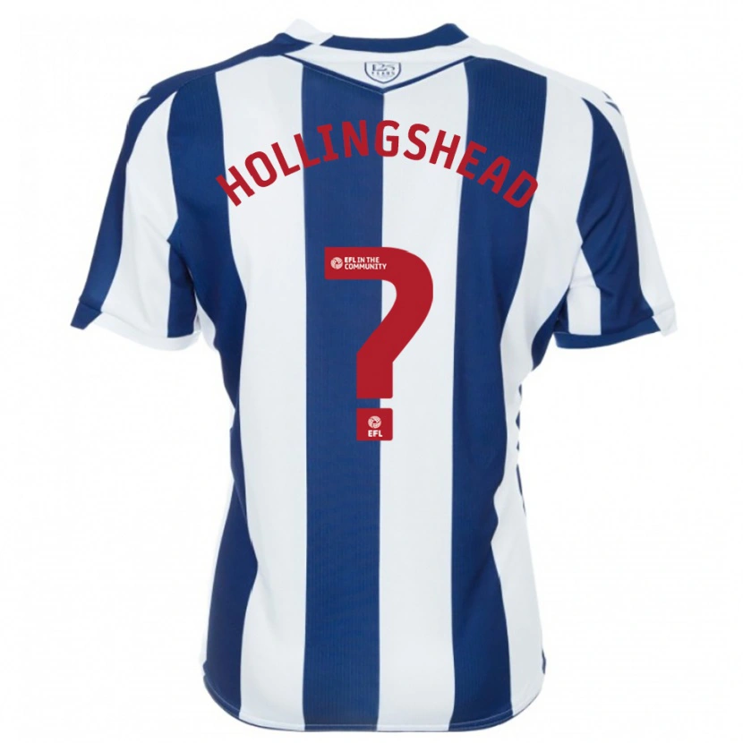Danxen Niño Camiseta Ronnie Hollingshead #0 Azul Marino Blanco 1ª Equipación 2025/26 La Camisa
