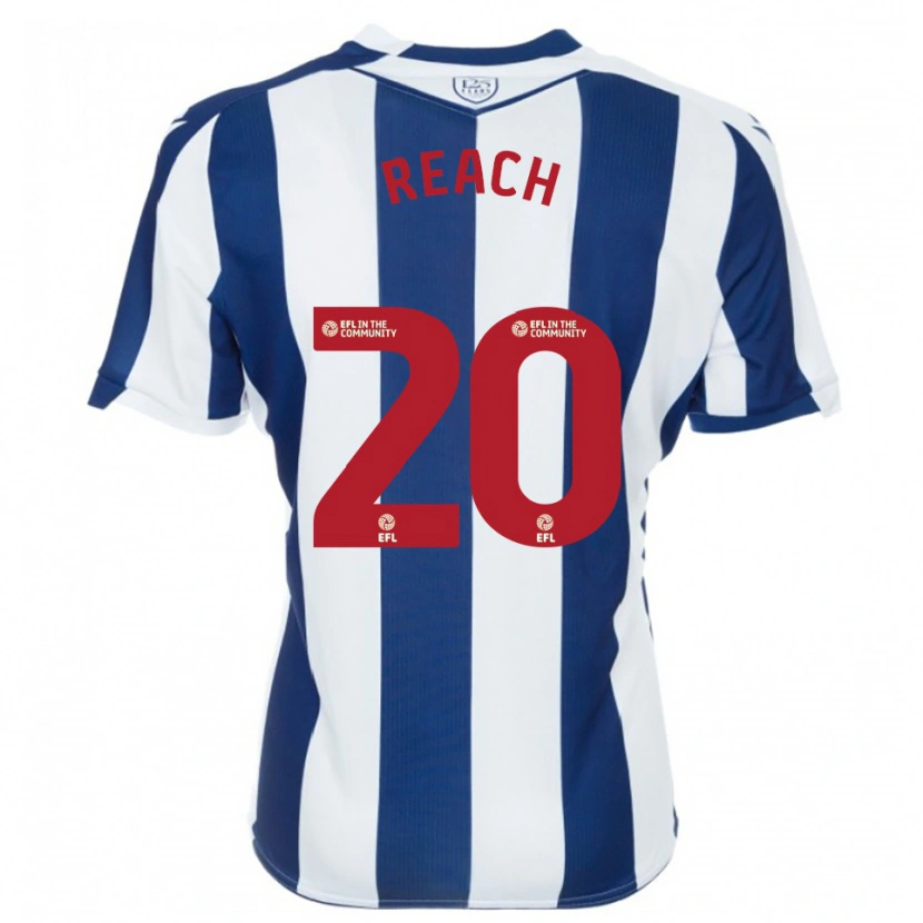 Danxen Niño Camiseta Adam Reach #20 Azul Marino Blanco 1ª Equipación 2025/26 La Camisa