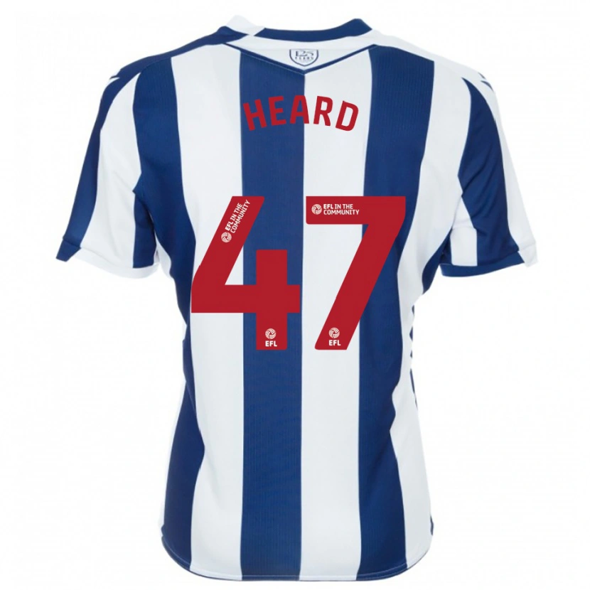 Danxen Niño Camiseta Fenton Heard #47 Azul Marino Blanco 1ª Equipación 2025/26 La Camisa
