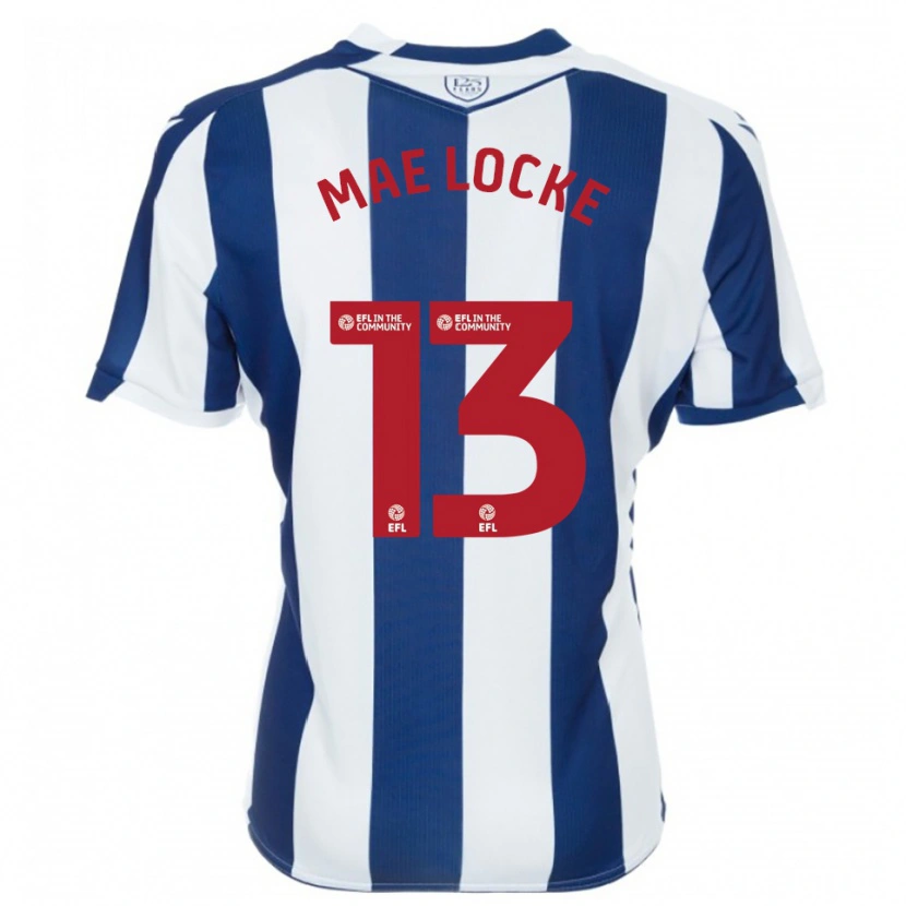 Danxen Niño Camiseta Ellie Mae Locke #13 Azul Marino Blanco 1ª Equipación 2025/26 La Camisa