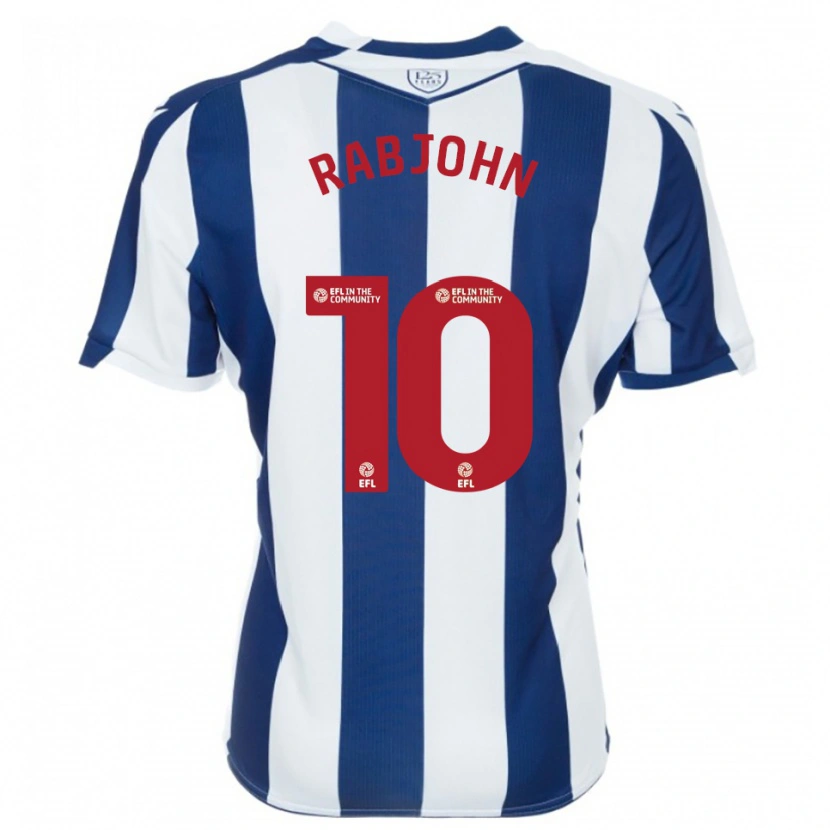 Danxen Niño Camiseta Olivia Rabjohn #10 Azul Marino Blanco 1ª Equipación 2025/26 La Camisa