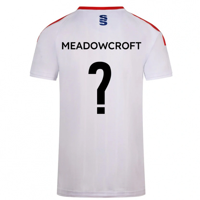 Danxen Niño Camiseta Cullen Meadowcroft #0 Blanco Azul Marino 1ª Equipación 2025/26 La Camisa