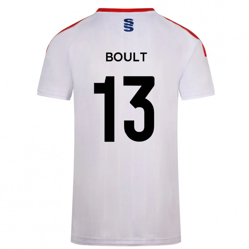 Danxen Niño Camiseta Jack Boult #13 Blanco Azul Marino 1ª Equipación 2025/26 La Camisa