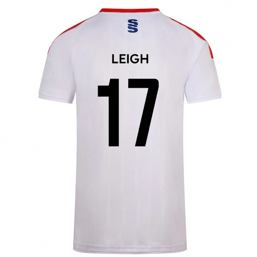 Danxen Niño Camiseta Isaac Leigh #17 Blanco Azul Marino 1ª Equipación 2025/26 La Camisa
