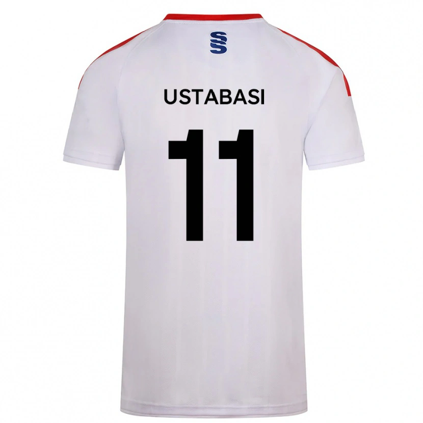 Danxen Niño Camiseta Jonathan Ustabasi #11 Blanco Azul Marino 1ª Equipación 2025/26 La Camisa
