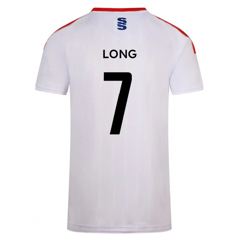 Danxen Niño Camiseta Rhys Long #7 Blanco Azul Marino 1ª Equipación 2025/26 La Camisa