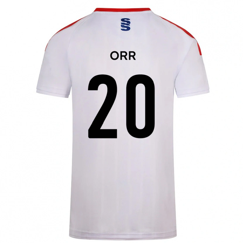 Danxen Niño Camiseta Oliver Orr #20 Blanco Azul Marino 1ª Equipación 2025/26 La Camisa