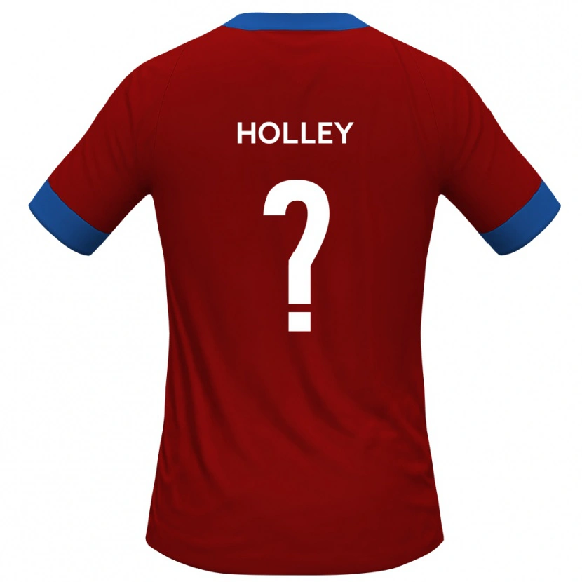 Danxen Niño Camiseta Mark Holley #0 Rojo Azul 1ª Equipación 2025/26 La Camisa