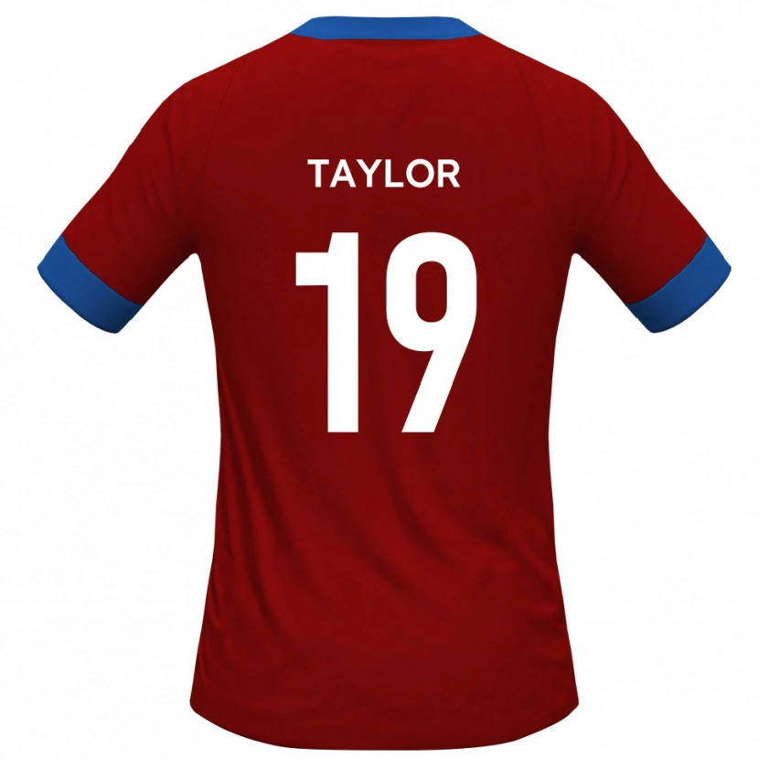 Danxen Niño Camiseta Archy Taylor #19 Rojo Azul 1ª Equipación 2025/26 La Camisa