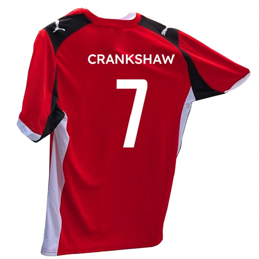 Danxen Niño Camiseta Ollie Crankshaw #7 Rojo Blanco 1ª Equipación 2025/26 La Camisa