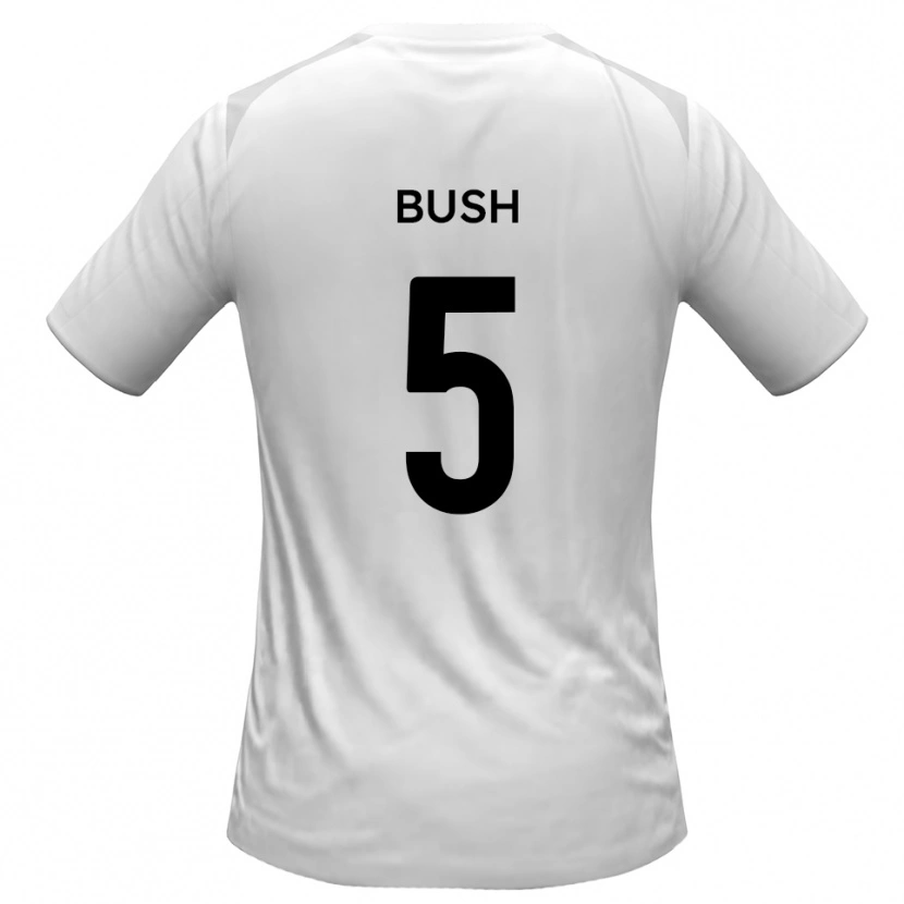 Danxen Niño Camiseta Chris Bush #5 Blanco Gris 1ª Equipación 2025/26 La Camisa