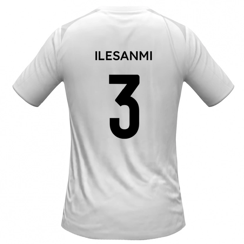 Danxen Niño Camiseta Femi Ilesanmi #3 Blanco Gris 1ª Equipación 2025/26 La Camisa