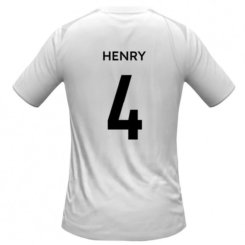 Danxen Niño Camiseta Aaron Henry #4 Blanco Gris 1ª Equipación 2025/26 La Camisa