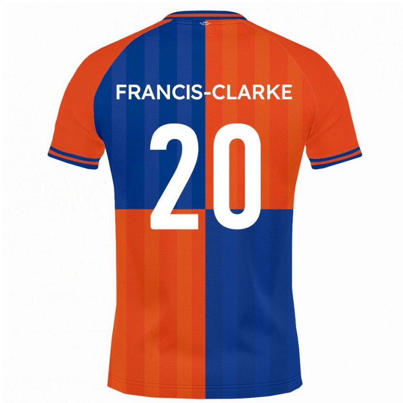 Danxen Niño Camiseta Aidan Francis-Clarke #20 Naranja Azul Real 1ª Equipación 2025/26 La Camisa