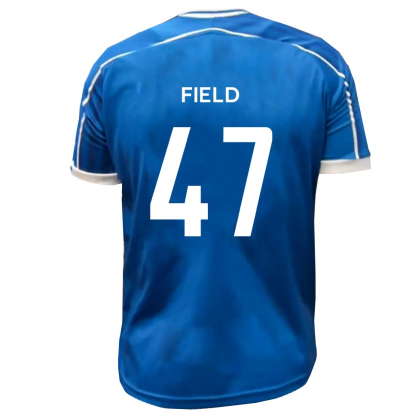 Danxen Niño Camiseta Tyler Field #47 Azul Blanco 1ª Equipación 2025/26 La Camisa