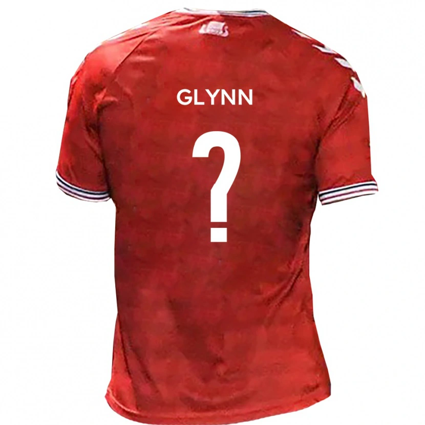 Danxen Niño Camiseta Alex Glynn #0 Rojo Blanco 1ª Equipación 2025/26 La Camisa