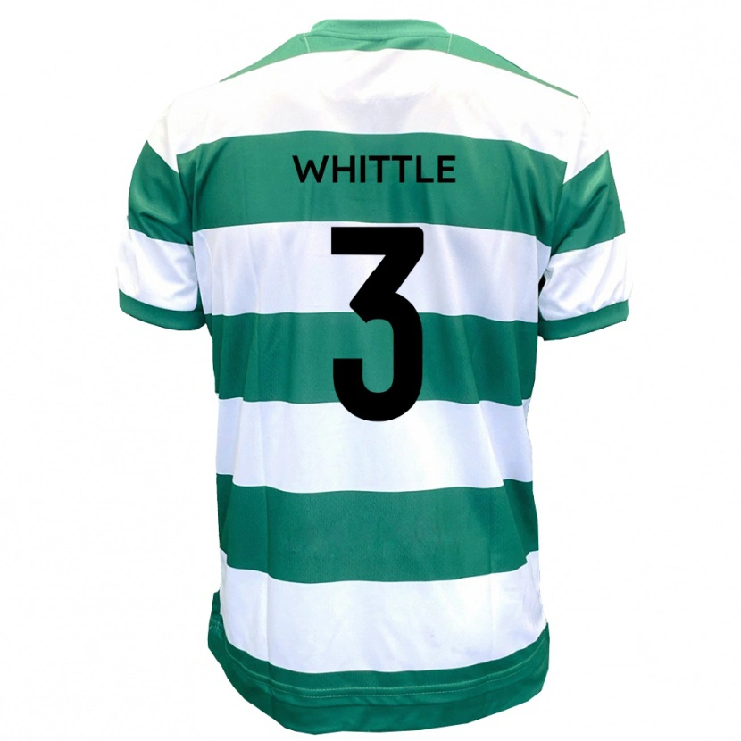 Danxen Niño Camiseta Alex Whittle #3 Verde Blanco 1ª Equipación 2025/26 La Camisa