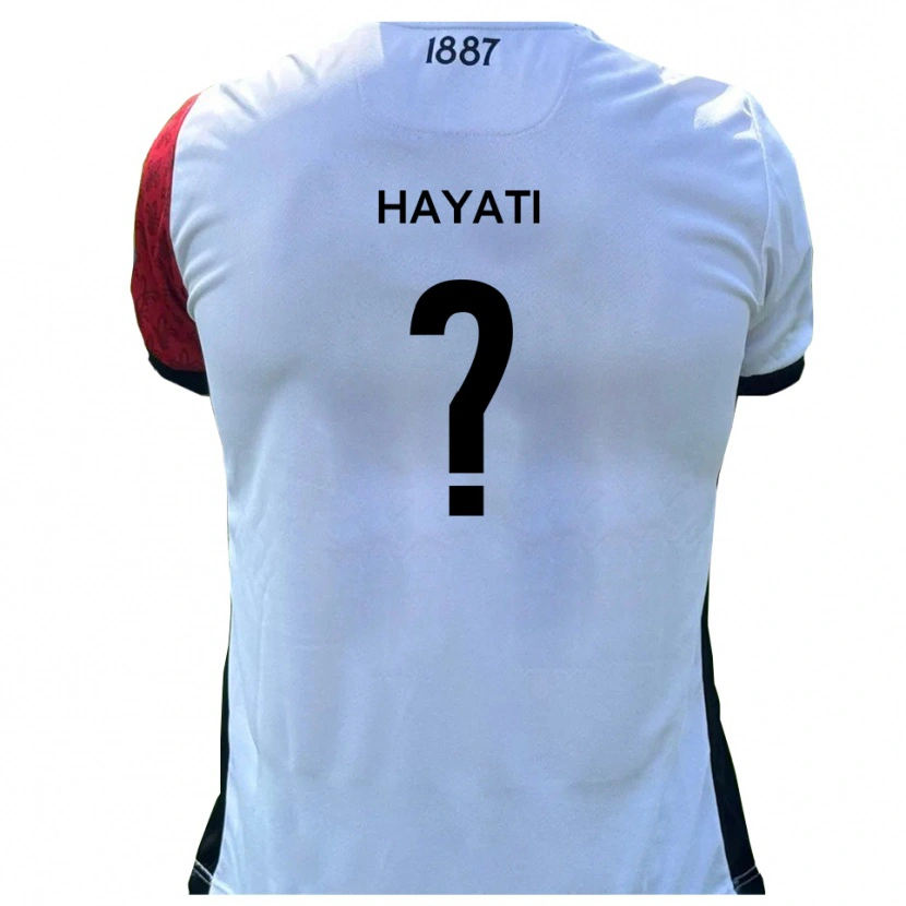 Danxen Niño Camiseta Kooshan Hayati #0 Rojo Blanco 1ª Equipación 2025/26 La Camisa