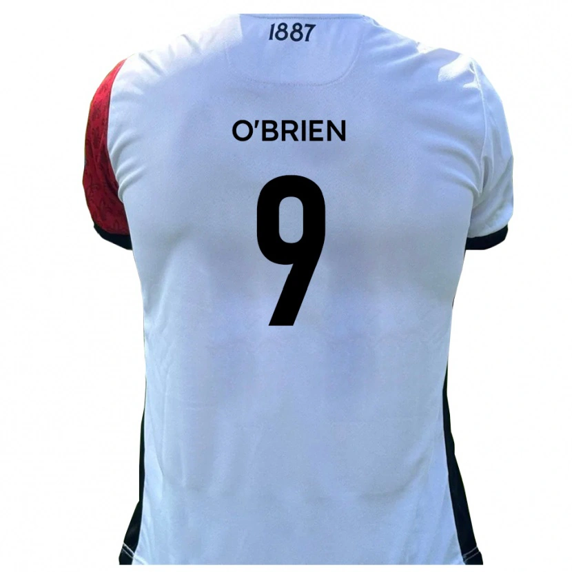 Danxen Niño Camiseta Aiden O'brien #9 Rojo Blanco 1ª Equipación 2025/26 La Camisa
