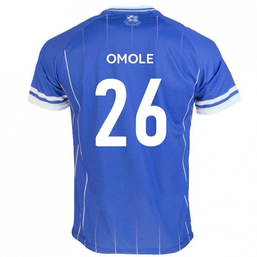 Danxen Niño Camiseta Tobi Omole #26 Azul Real 1ª Equipación 2025/26 La Camisa