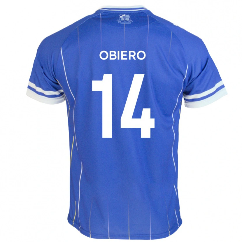 Danxen Niño Camiseta Micah Obiero #14 Azul Real 1ª Equipación 2025/26 La Camisa