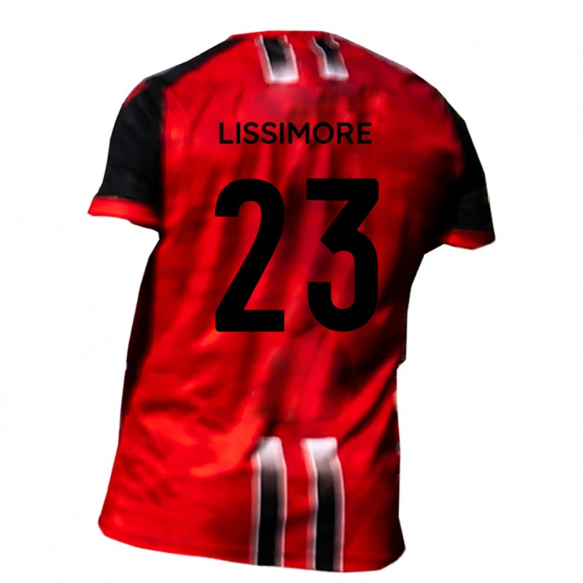 Danxen Niño Camiseta Kai Lissimore #23 Rojo Negro 1ª Equipación 2025/26 La Camisa