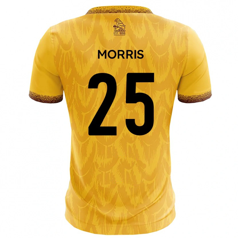Danxen Niño Camiseta Chad Morris #25 Amarillo Marrón 1ª Equipación 2025/26 La Camisa