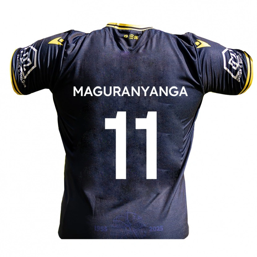 Danxen Niño Camiseta Sisanda Maguranyanga #11 Azul Marino Amarillo 1ª Equipación 2025/26 La Camisa