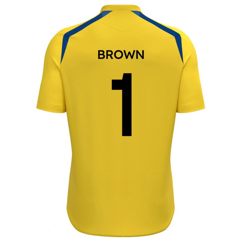 Danxen Niño Camiseta Rory Brown #1 Amarillo Azul 1ª Equipación 2025/26 La Camisa